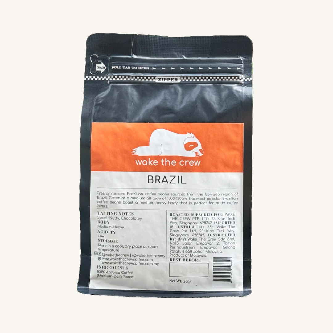 Brazil Coffee Bean (Medium-Dark Roast)